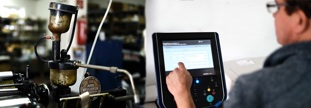 Druckprozess mit analoger & digitaler Technik